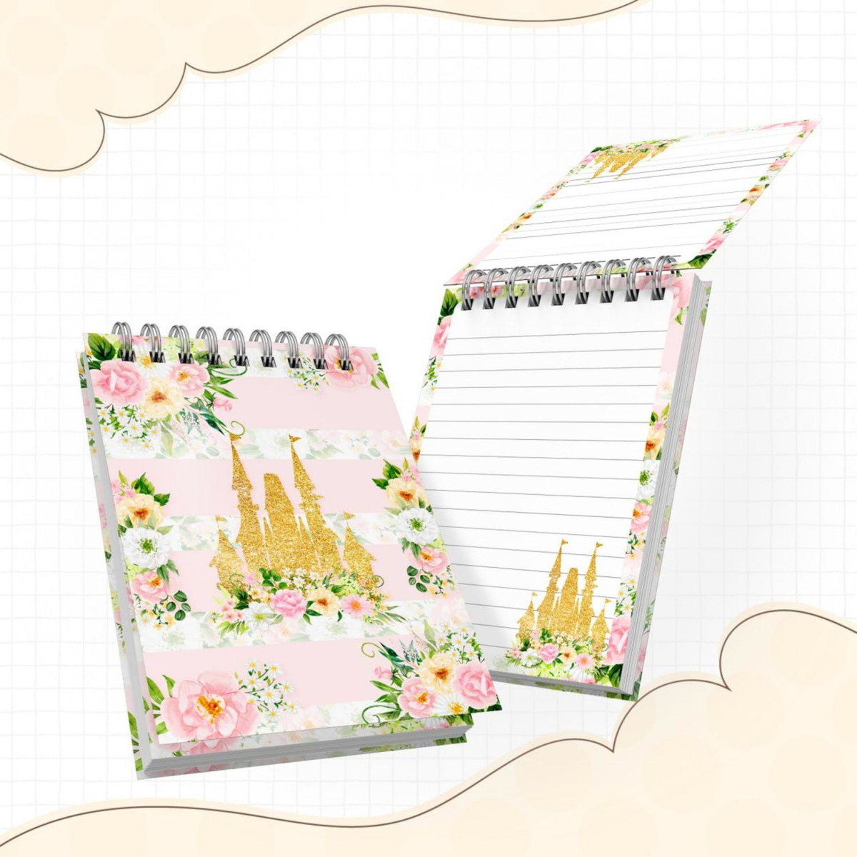 Arquivo Kit Encardenação/etiqueta Escolar Princesas #14650 - Imagem 2
