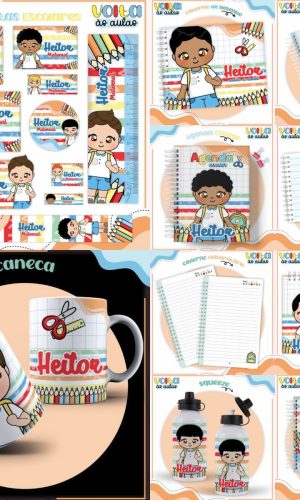 Arquivo Kit Escolar Completo Tema Aluninho #16867