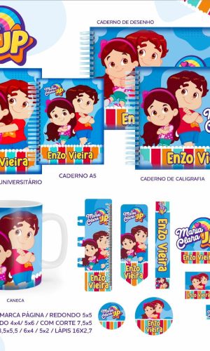 Arquivo Kit Etiquetas Escolares Maria Clara e Jp #11329