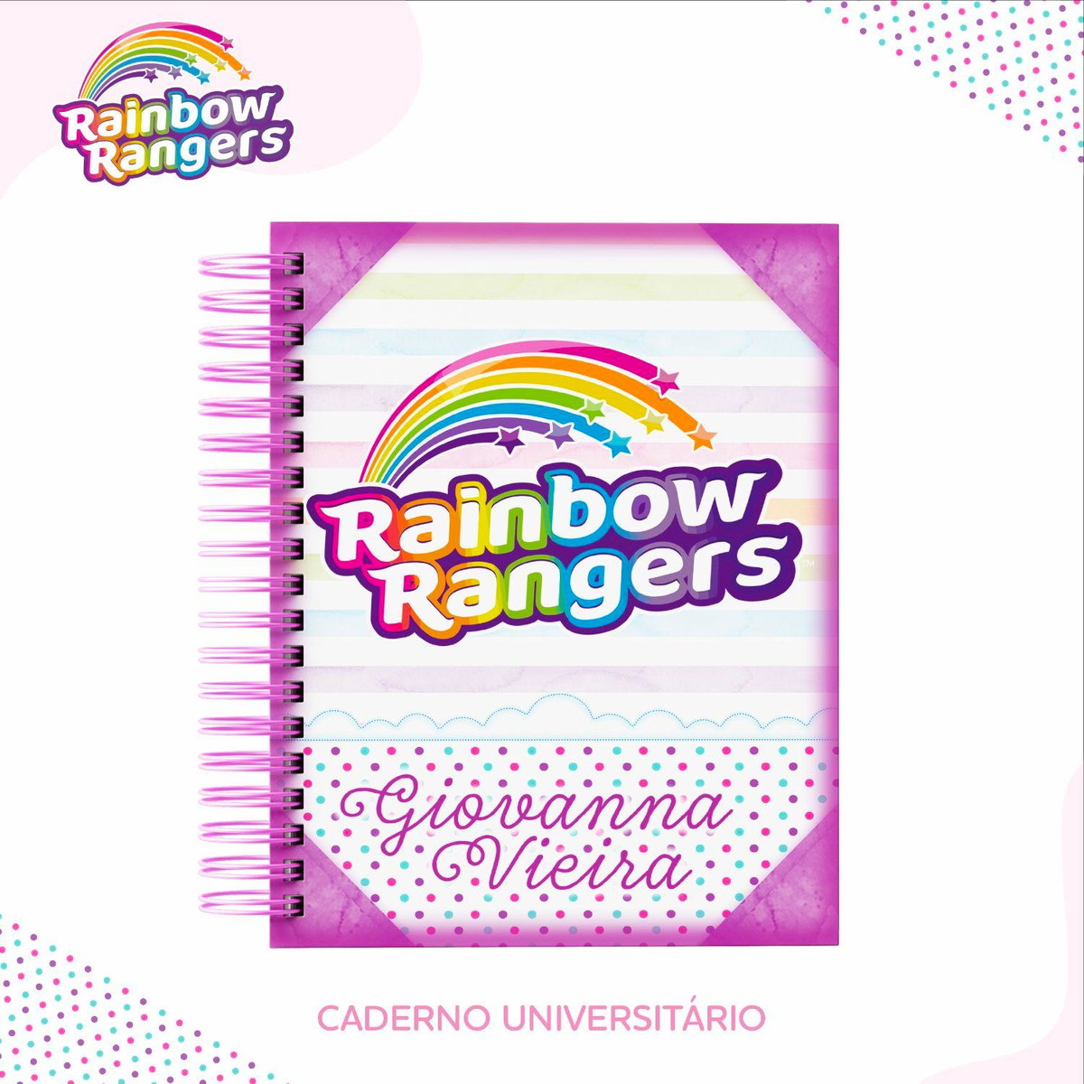 ARQUIVO KIT ETIQUETAS ESCOLARES RAINBOW RANGERS #11328 - Imagem 4
