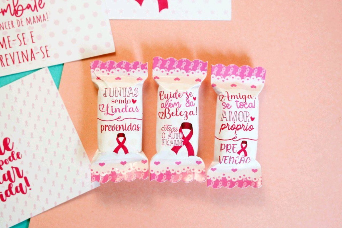 ARQUIVO KIT OUTUBRO ROSA MINI CARD E BALINHAS #11023 - Imagem 5