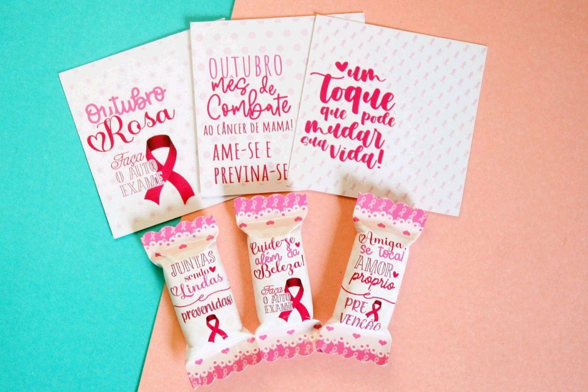 ARQUIVO KIT OUTUBRO ROSA MINI CARD E BALINHAS #11023 - Imagem 2
