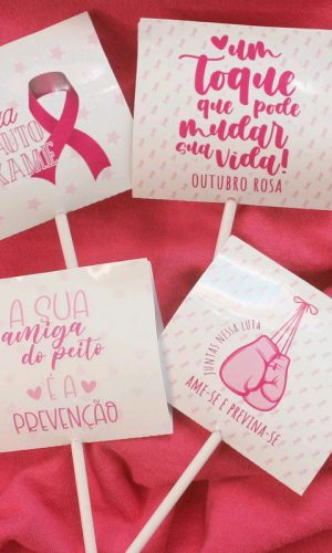 Arquivo Kit Outubro Rosa Tag para Pirulito #11024