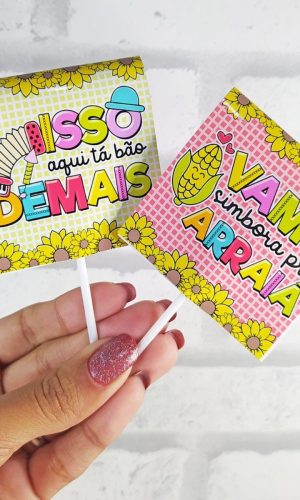 Arquivo Kit Porta Pirulitos Festa Junina São João #14161