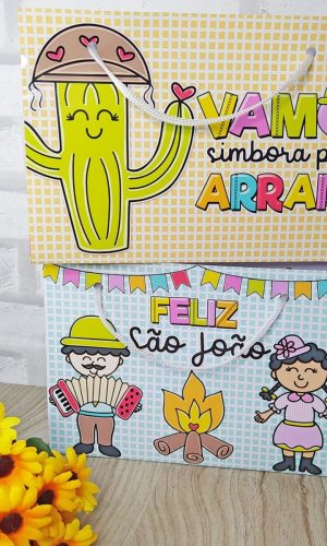 ARQUIVO KIT SACOLAS FESTA JUNINA SÃO JOÃO #14169