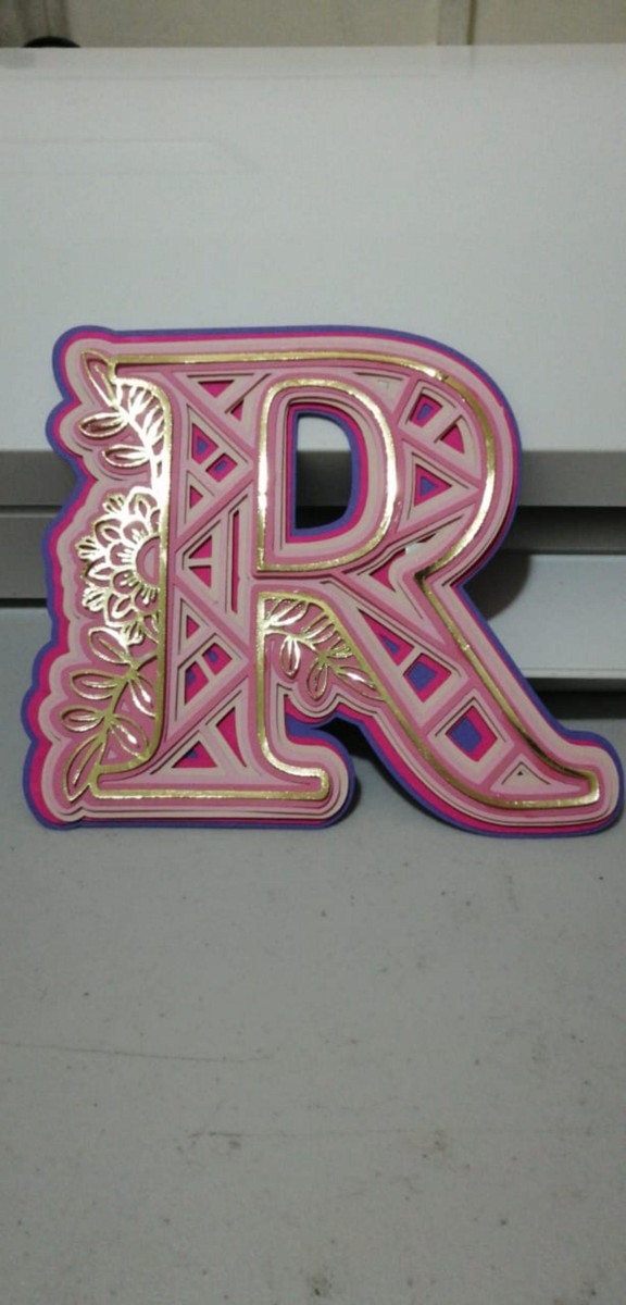 Arquivo Kit Topo de Bolo Letras Alfabeto Mandala #15809 - Imagem 3