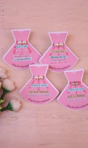 Arquivo Mimo Kit Cards Brinco Vestido Dia da Mulher #17004