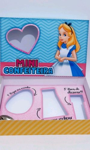 ARQUIVO MINI CONFEITEIRO ALICE NO PAIS DAS MARAVILHAS(#3217)