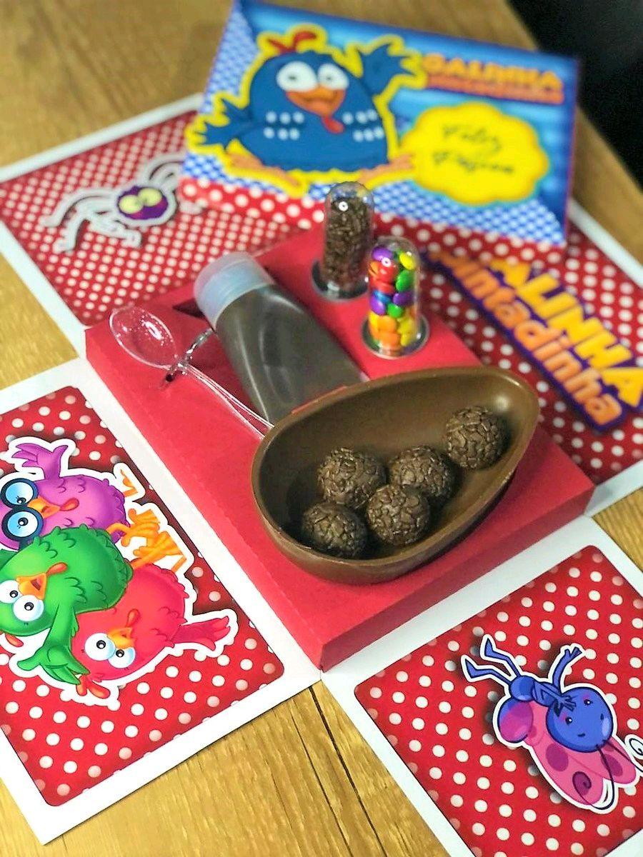 ARQUIVO MINI CONFEITEIRO EXPLOSÃO GALINHA PINTADINHA #3577