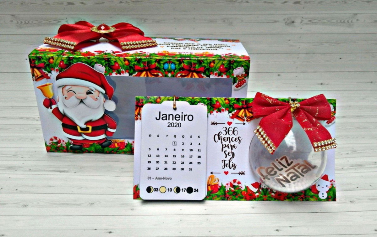 Arquivo Natal Calendário 2022 com Esfera #2212 Studio e pdf - Imagem 2