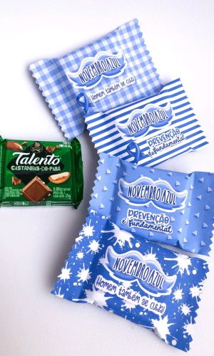 ARQUIVO NOVEMBRO AZUL PORTA CHOCOLATE TALENTO #11102