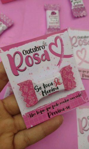 Arquivo Outubro Rosa Cartão para Balinhas #11011