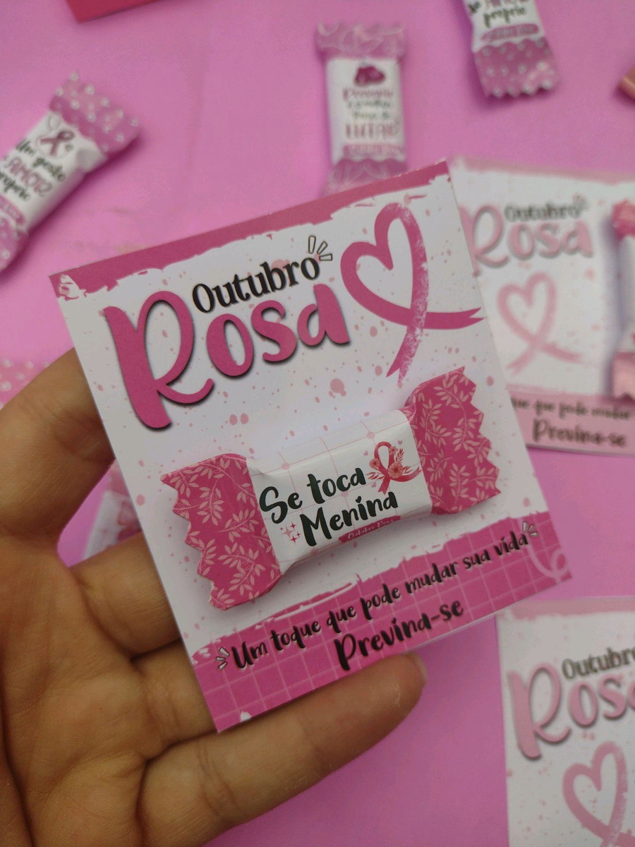 Arquivo Outubro Rosa Cartão para Balinhas #11011