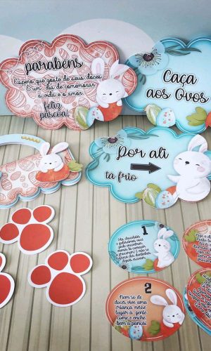 ARQUIVO PASCOA CAÇA AOS OVOS COELHINHO #4531