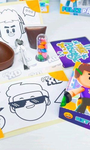 ARQUIVO PASCOA CAIXA CONFEITEIRO EXPLOSÃO PK XD MENINO #3453