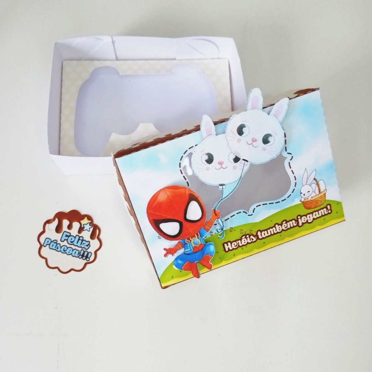 ARQUIVO PASCOA CAIXA CONTROLE CHOCOLATE HEROIS CUTE #13701