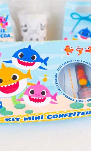 ARQUIVO PASCOA CAIXA MINI CONFEITEIRO BABY SHARK #4106