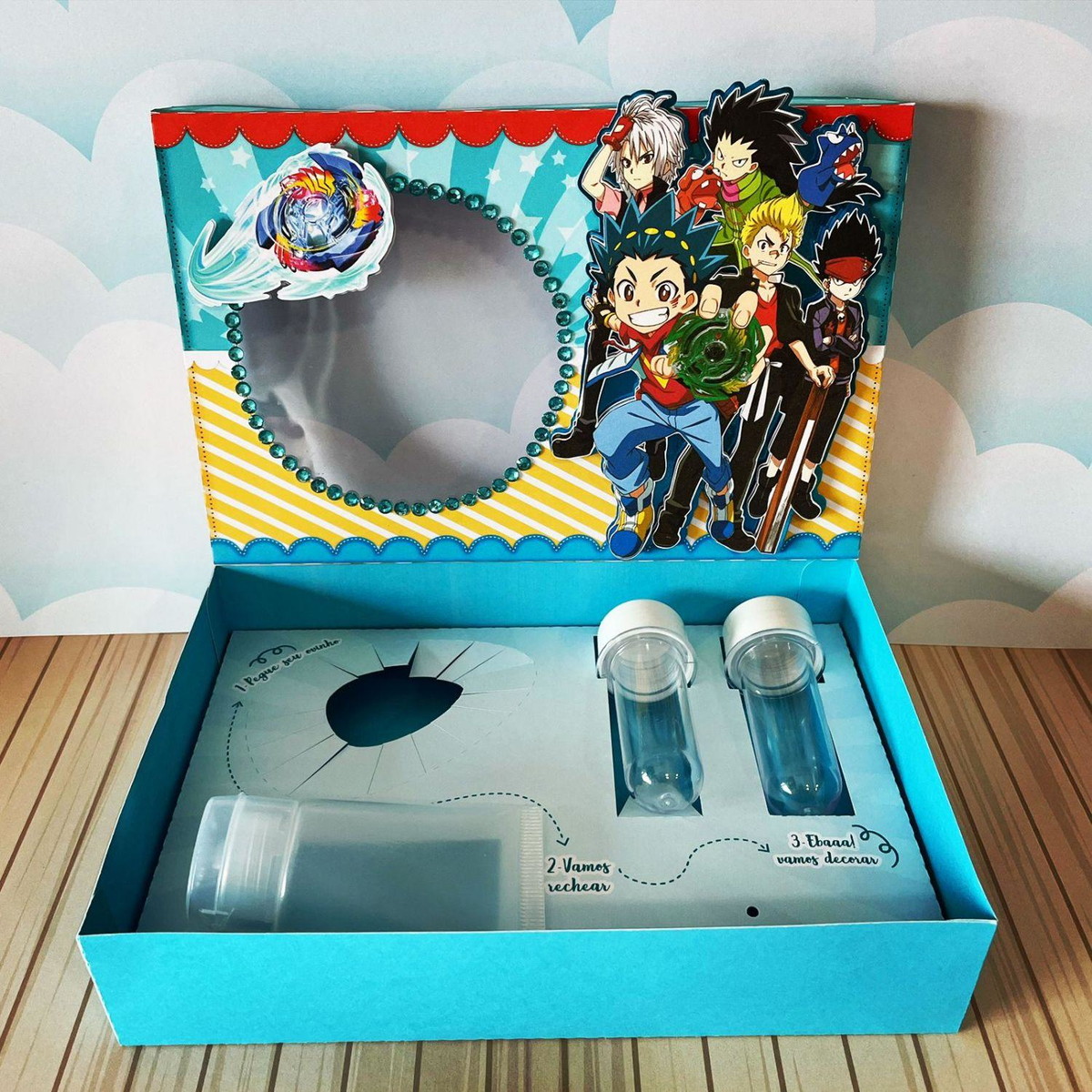 Arquivo Páscoa Caixa Mini Confeiteiro Beyblade #15748