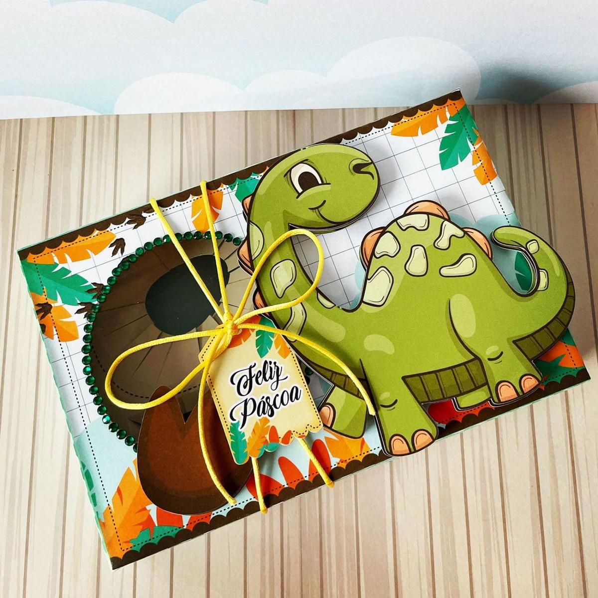 Arquivo Páscoa Caixa Mini Confeiteiro Dino #15754 - Imagem 4