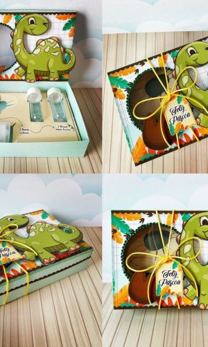 Arquivo Páscoa Caixa Mini Confeiteiro Dino #15754