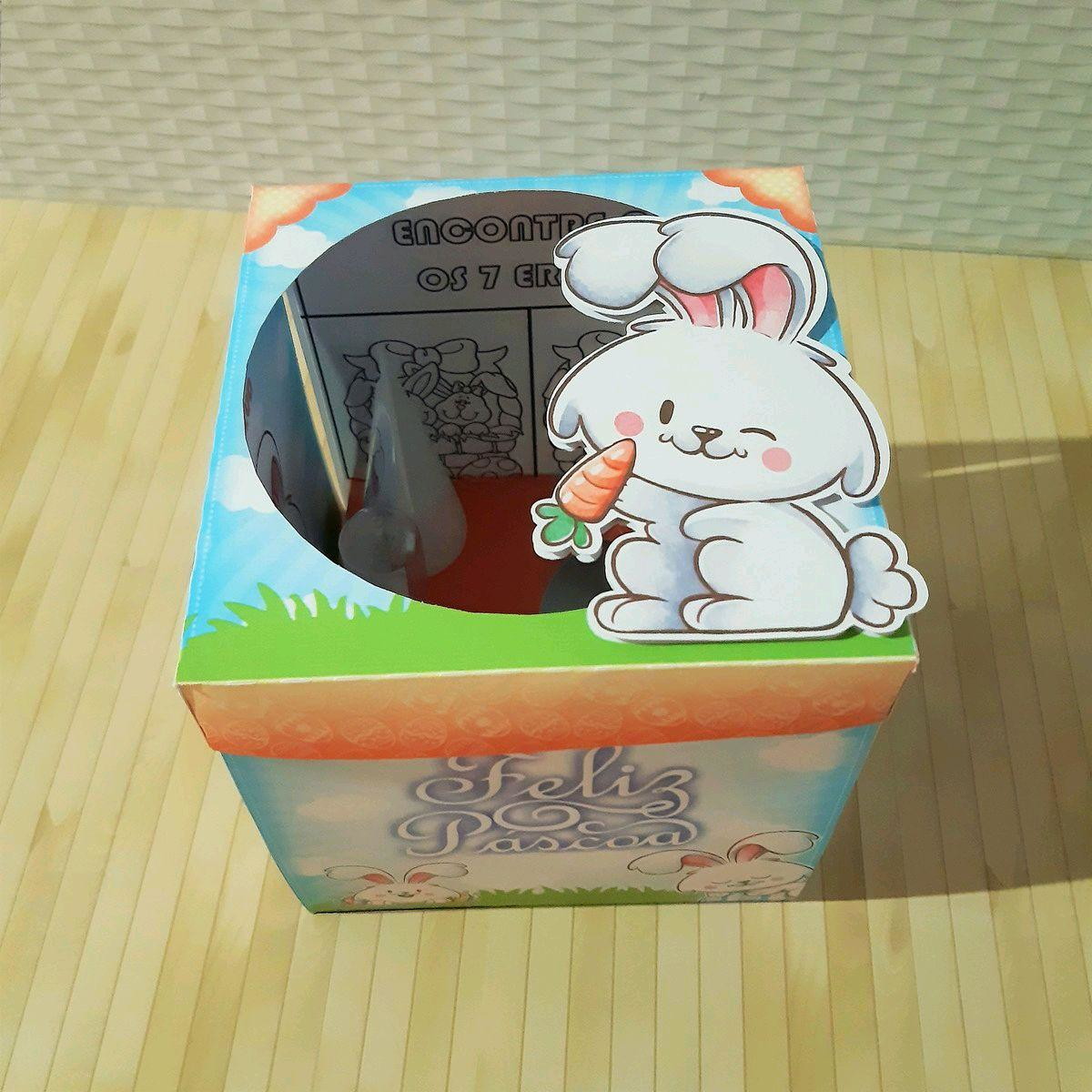 ARQUIVO PASCOA CAIXA MINI CONFEITEIRO EXPLOSÃO COELINHO 3655 - Imagem 2