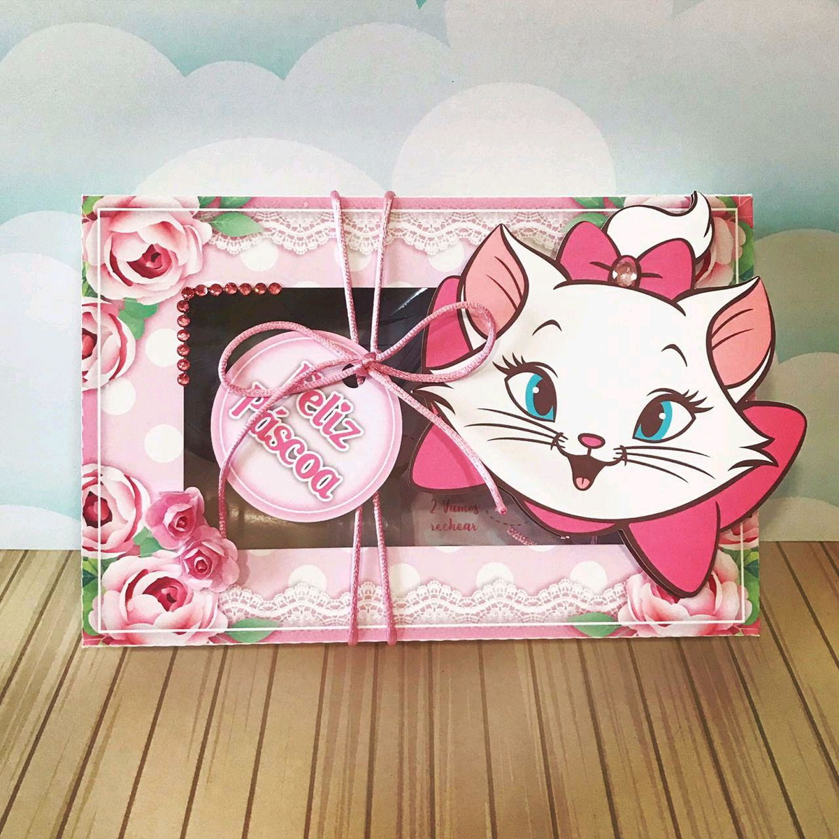 ARQUIVO PASCOA CAIXA MINI CONFEITEIRO GATINHA MARIE #4549 - Imagem 2
