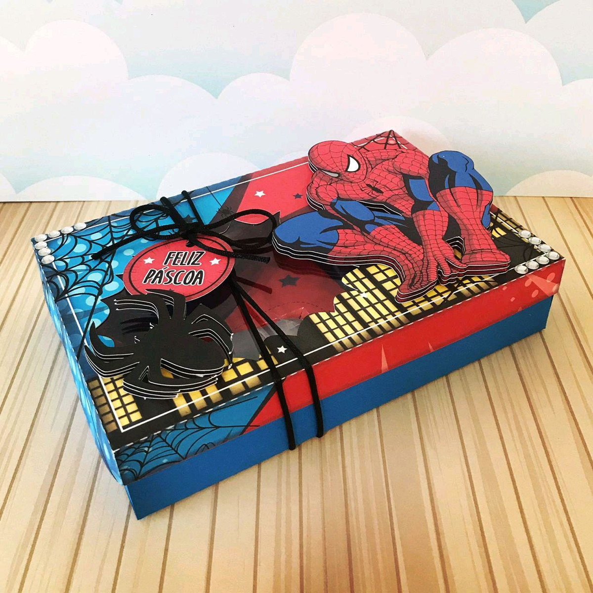 Arquivo Pascoa Caixa Mini Confeiteiro Homem Aranha #4564 - Imagem 3