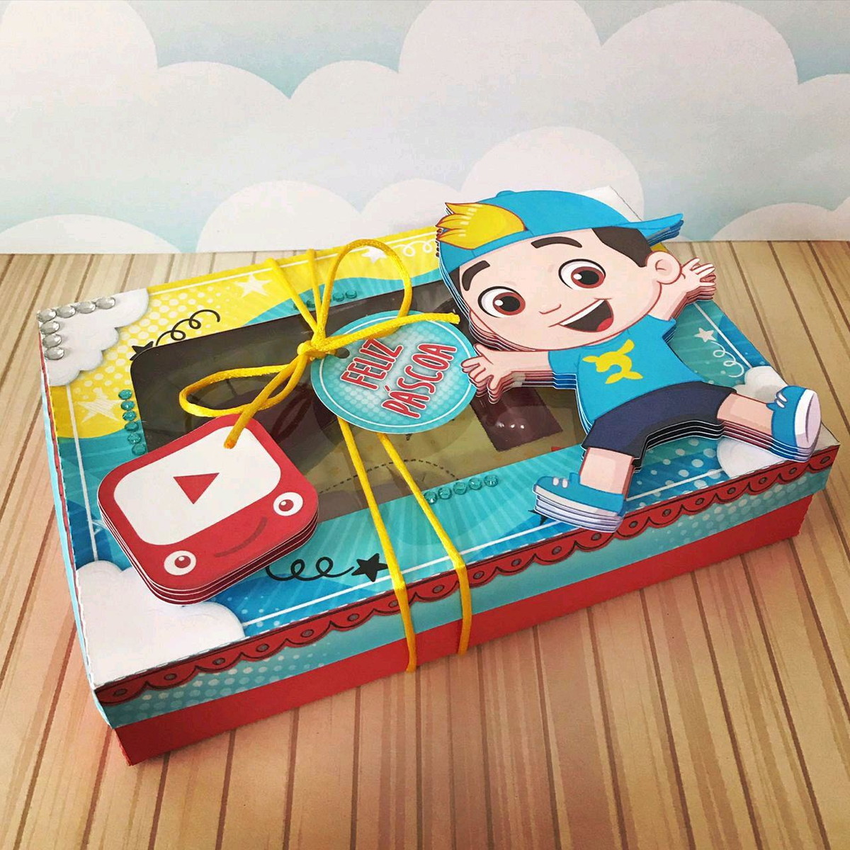 ARQUIVO PASCOA CAIXA MINI CONFEITEIRO LUCAS NETO #4565 - Imagem 2