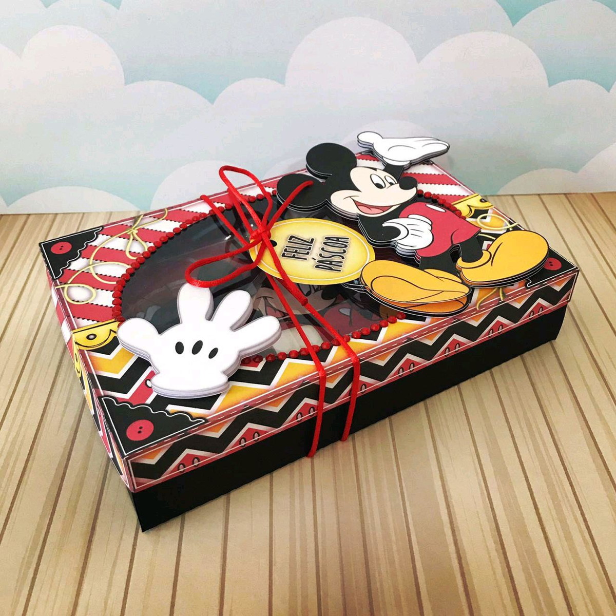 ARQUIVO PASCOA CAIXA MINI CONFEITEIRO MICKEY #4566 - Imagem 3