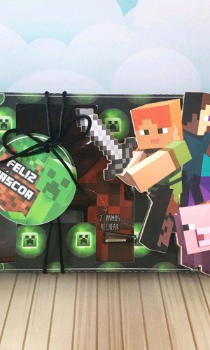 ARQUIVO PASCOA CAIXA MINI CONFEITEIRO MINECRAFT #4567