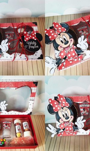 Arquivo Páscoa Caixa Mini Confeiteiro Minnie Vermelha #15760