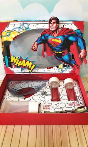 ARQUIVO PASCOA CAIXA MINI CONFEITEIRO SUPER HEROIS #4575