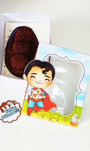 ARQUIVO PASCOA CAIXA OVO DE COLHER 100g HEROIS CUTE #13706