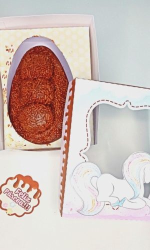 ARQUIVO PASCOA CAIXA OVO DE COLHER 100g UNICORNIO #13680