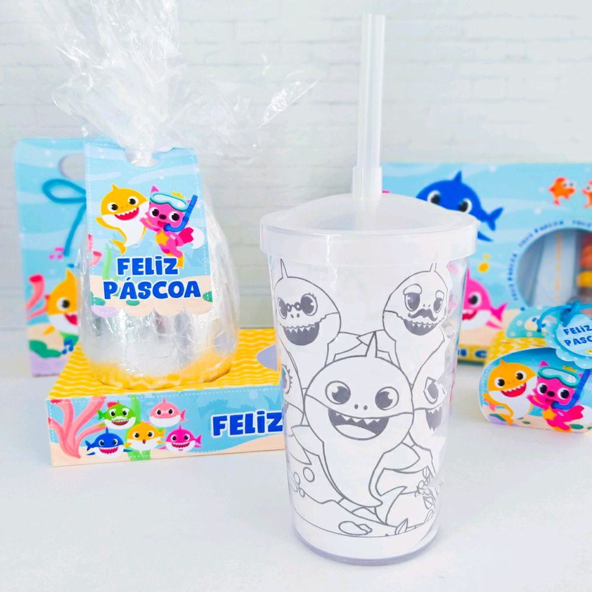 ARQUIVO PASCOA CAIXA OVO E COPO BABY SHARK #4103 - Imagem 2