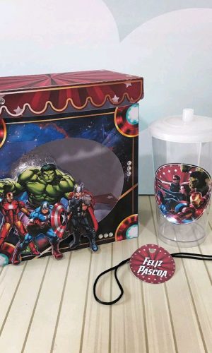 ARQUIVO PASCOA CAIXA OVO E COPO VINGADORES #4592
