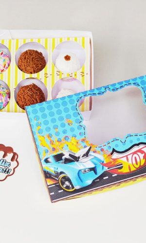 ARQUIVO PASCOA CAIXA PARA 6 DOCES HOTWHEELS #13694