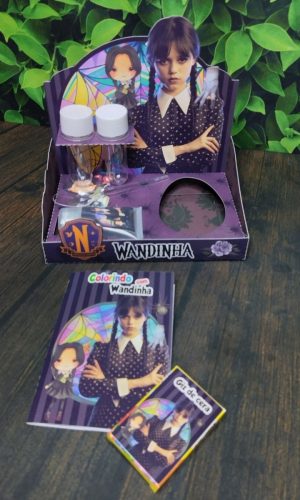 Arquivo Pascoa Cesta Confeiteiro + Colorir Wandinha #14772