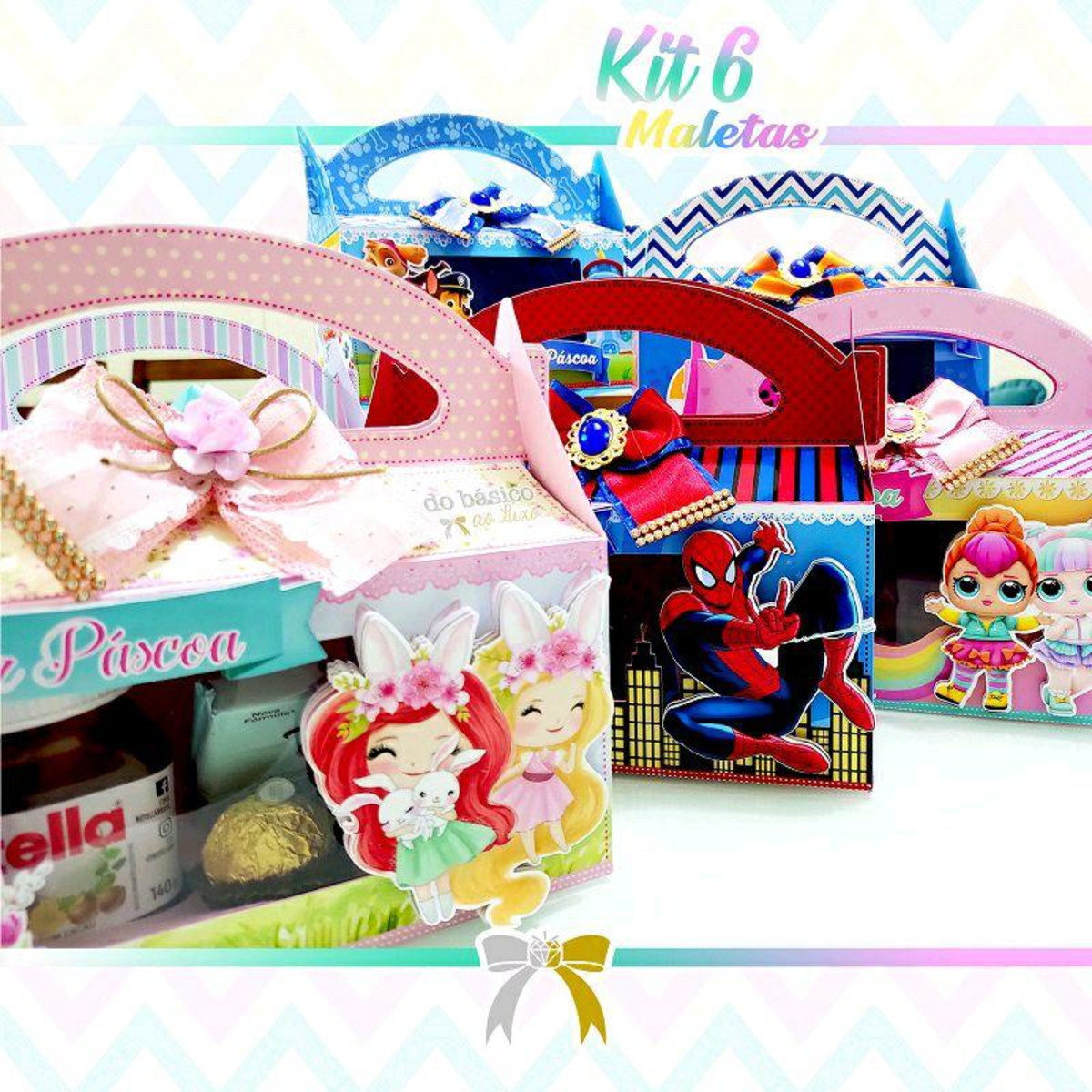 ARQUIVO PASCOA KIT 6 MALETAS DE PASCOA #4584