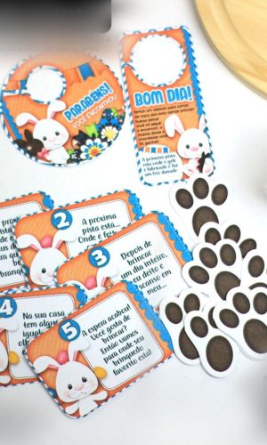 Arquivo Pascoa Kit Caça aos Ovos Coelhinhos #15784