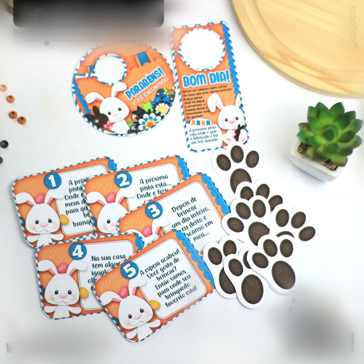 Arquivo Pascoa Kit Caça aos Ovos Coelhinhos #15784
