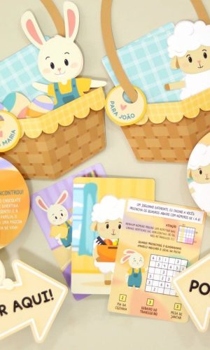 Arquivo Pascoa Kit Caça aos Ovos Coelhinhos #15788