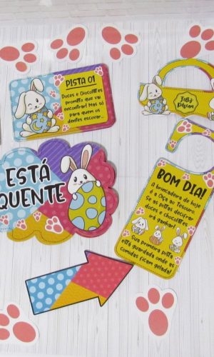 Arquivo Pascoa Kit Caça aos Ovos Coelhinhos #15789