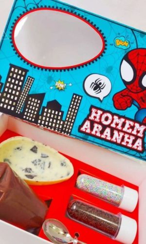 Arquivo Pascoa Mini Confeiteiro Homem Aranha Cute #14778