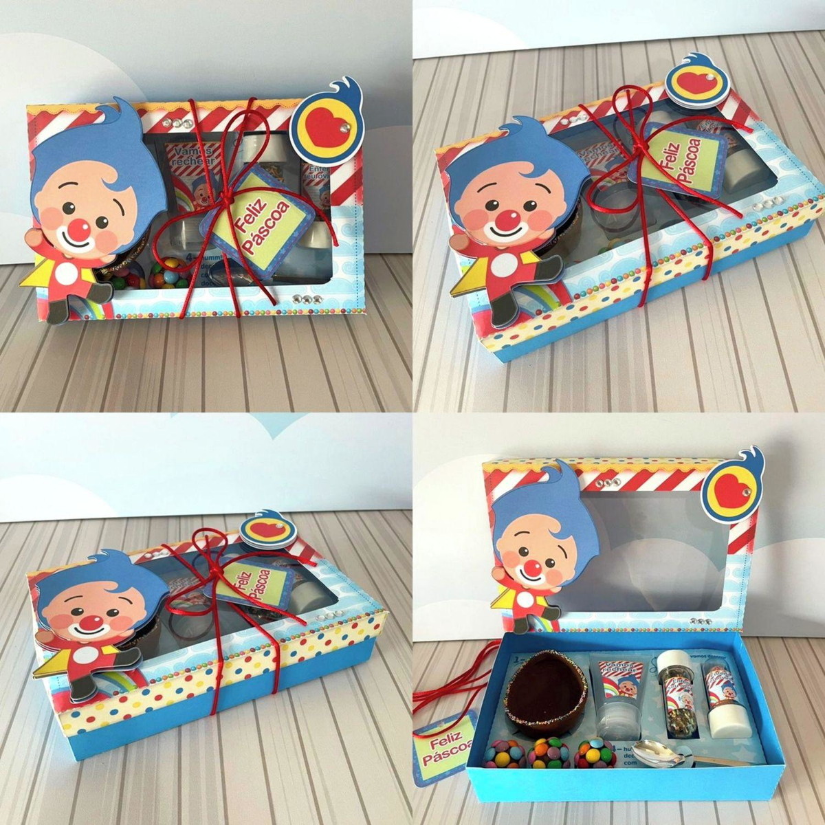 Arquivo Pascoa Mini Confeiteiro Palhaço Plim Plim #14768