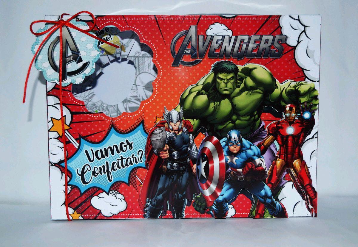 ARQUIVO PASCOA MINI CONFEITEIRO VINGADORES AVENGERS #3058 - Imagem 2