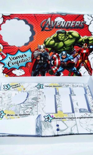 ARQUIVO PASCOA MINI CONFEITEIRO VINGADORES AVENGERS #3058