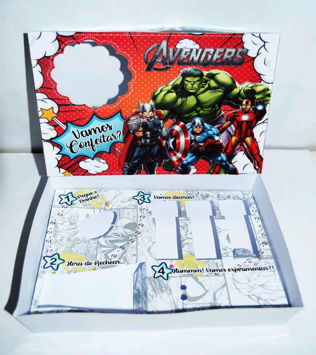 ARQUIVO PASCOA MINI CONFEITEIRO VINGADORES AVENGERS #3058