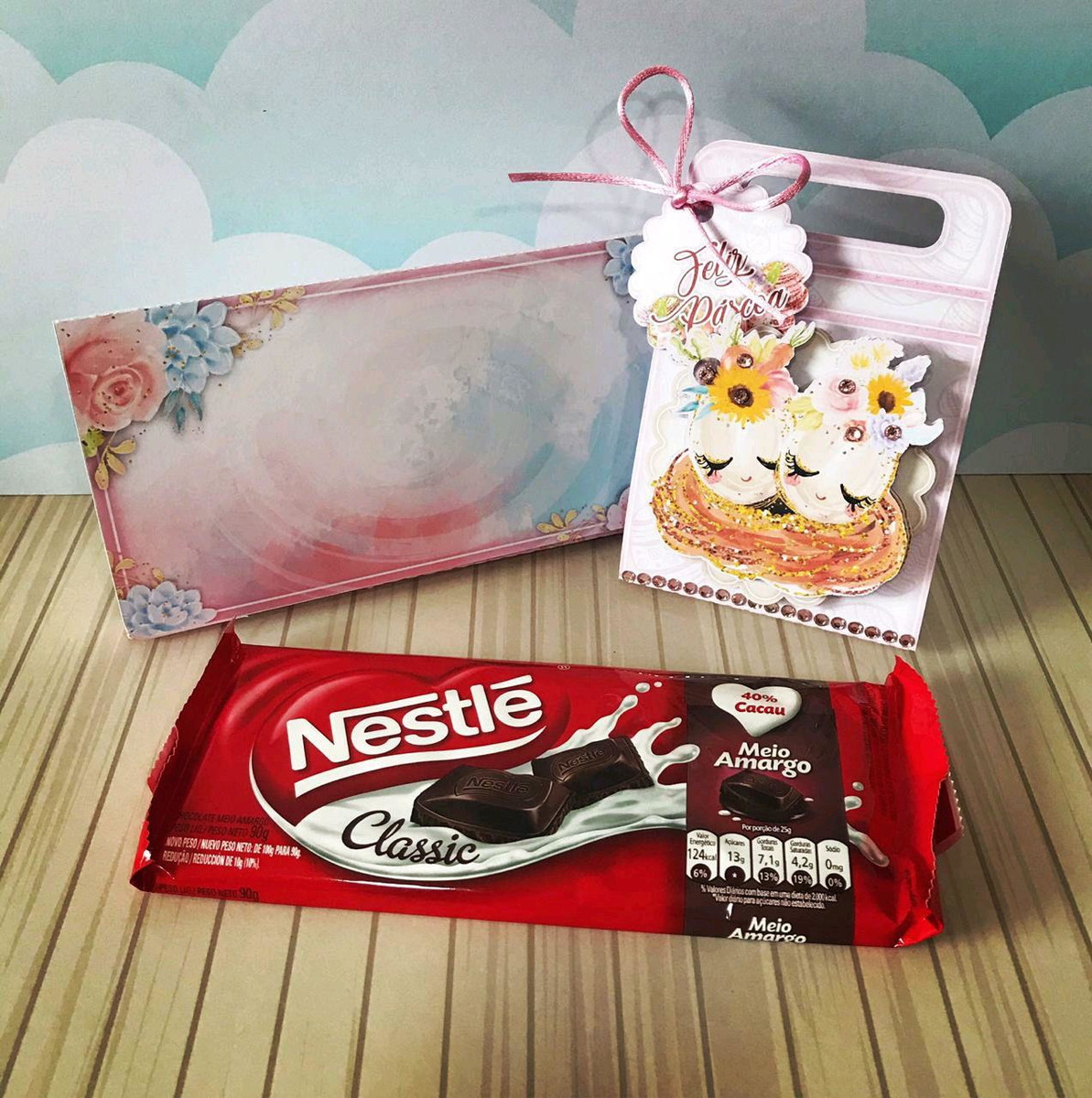 ARQUIVO PASCOA PORTA BARRA DE CHOCOLATE COELHINHO #4535 - Imagem 2