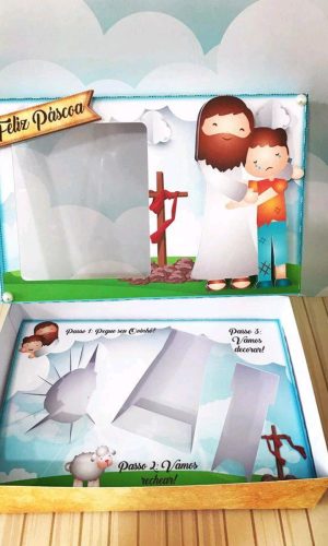 ARQUIVO PASCOA RELIGIOSA CAIXA PARA MINI CONFEITEIRO #4520
